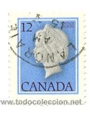 Francobolli: 2-canada623. Sello usado Canada. Yvert nº 623. Peresonaje. Reina